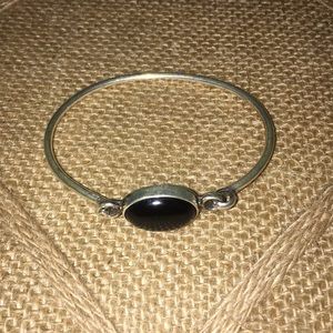 Sterling silver onyx bracelet